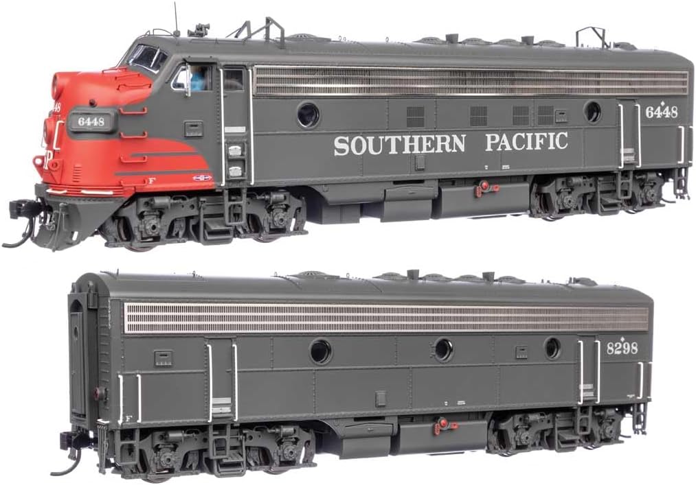 Walthers Proto 920-49558 HO Scale EMD FP7 & F7B Standard DC - Southern Pacific(TM) #6448 & 8298 (Gray, Scarlet, White)