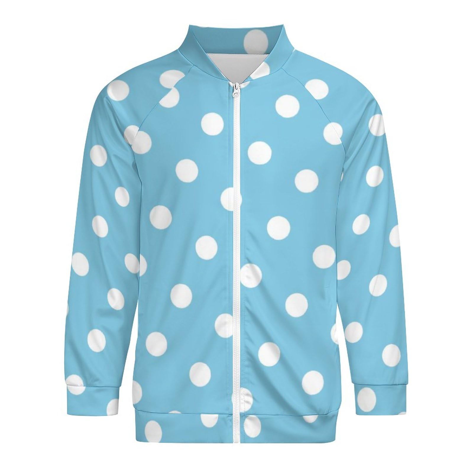 Amazon.co.jp: パーカー メンズ 水色 ブルー ドット柄 水玉