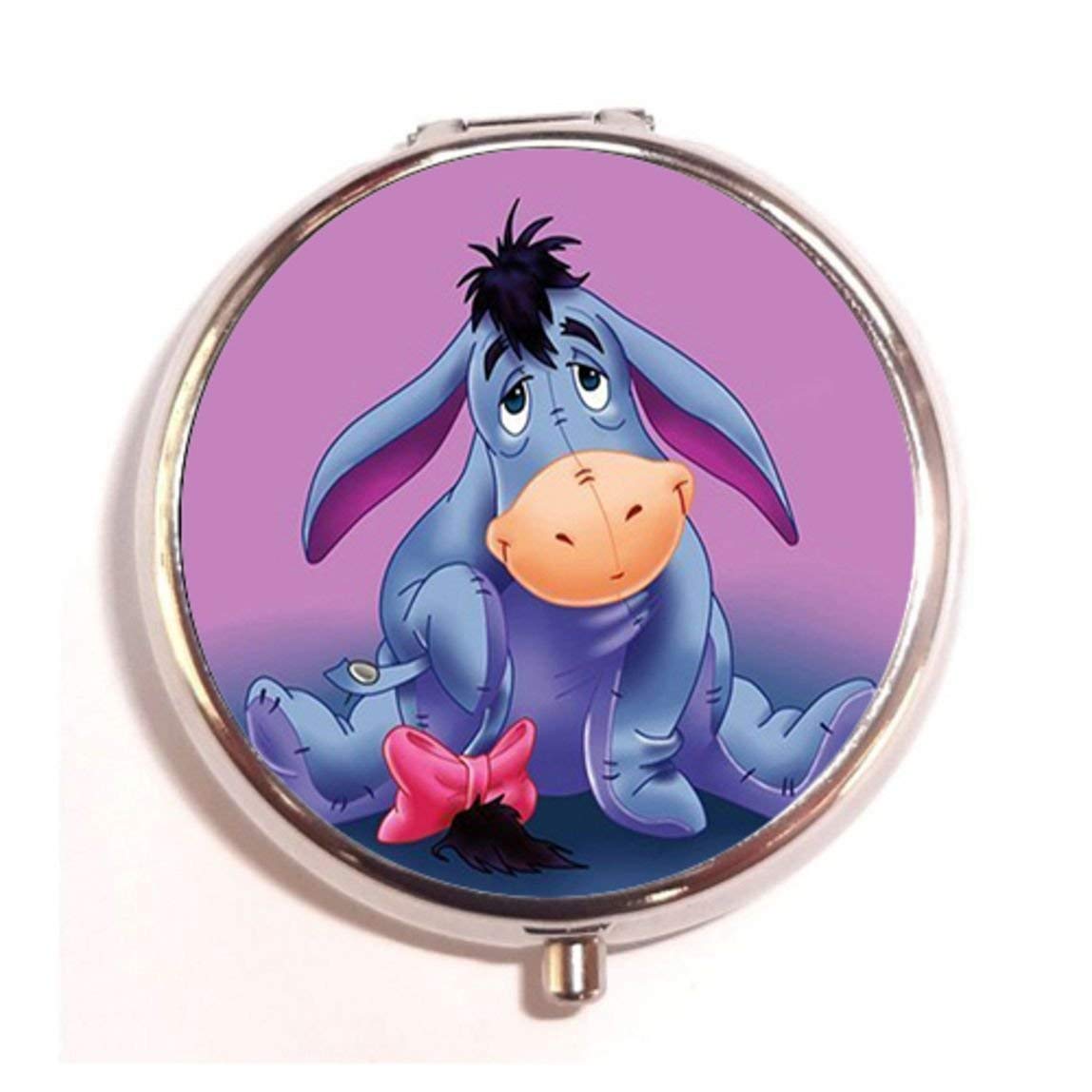YING XUE Eeyore Cartoon Series Fashion Custom Round Pill Box Case Medicine Vitamin Organizer as a Nice Gift
