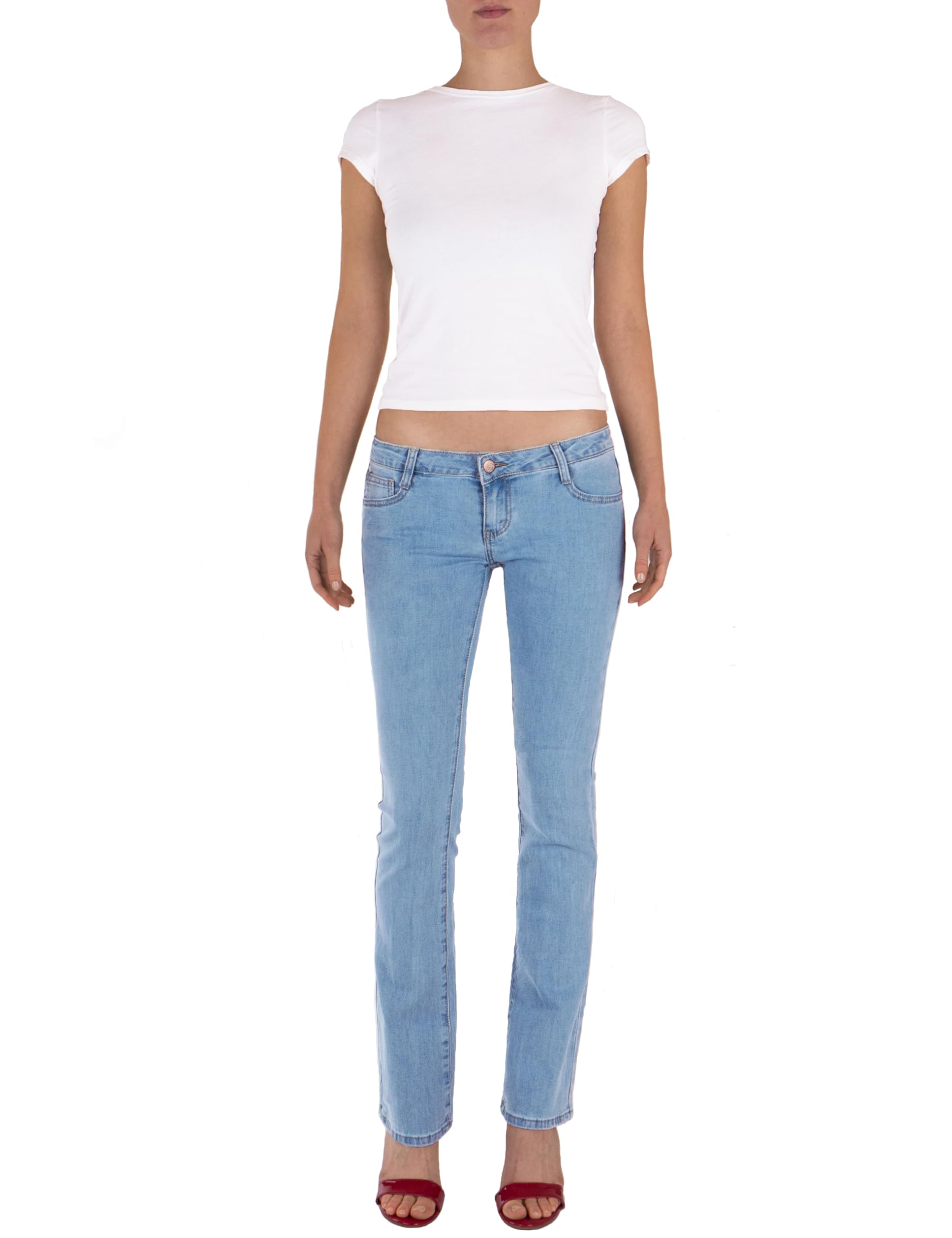 Fraternel Jeans Donna Bootcut Stretch Vita Bassa
