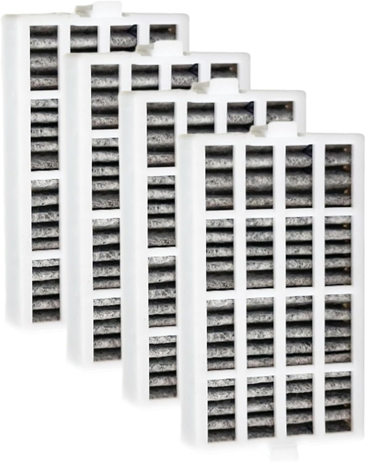 4 Pcs Refrigerator Air Filter Fit for Whirlpool KRMF706ESS04, KRFF507HPS00, KRSC703HPS01, KBSD708MBS01, KBSD708MSS01, KRMF536RBS01, KRFF507HPS02, KRSC703HPS00, KRSC503ESS01, KRMF536RPS01, KRFC704FPS03