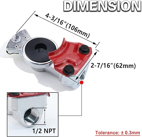 Miniatura 18 de Líneas de aire para semi camión, mangueras de freno de aire en espiral de 15 pies con cables de 12 y 12 pulgadas, juego de bobinas de freno