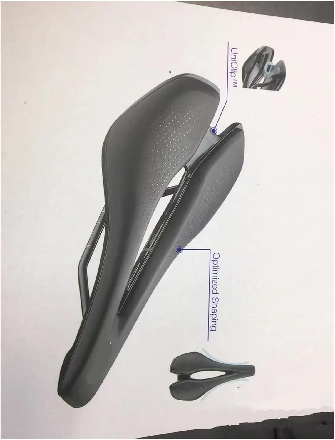 Comfort Bike Saddle with Soft Gel and Ventilation for Road & MTB Bicycles
