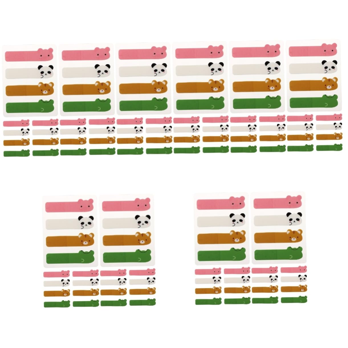 DOITOOL 5 Series Pegatinas Tiras De Resaltado Para Libros Etiqueta De Página De Papel Reutilizable Marcadores De Libros Para Leer Marcadores De Página Para Libros La Mascota 6 Paquetes X 5