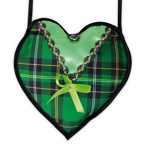KarnevalsTeufel Sac pour Dirndl en forme de cœur Vert ou rouge/orange (vert) Cover