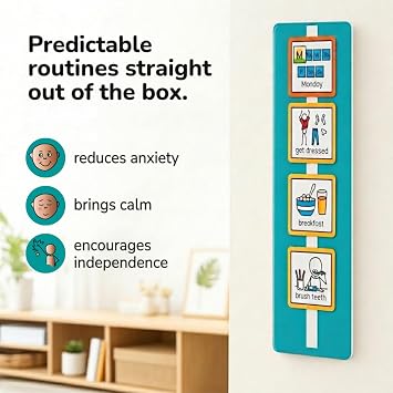 Visual Schedule Chart for Children with Course - Autism ADHD Speech Delay