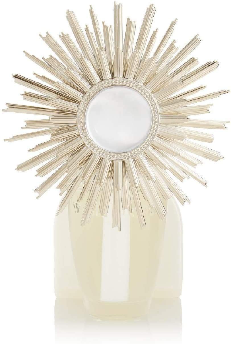 Bath And Body WorkBeautiful Metallic Chic Design Sunburst Automatically Shuts Off White Barn Golden Sun-bust Wall Flower Fragrance Plug