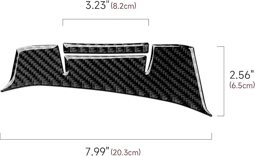 Miniatura 9 de Calcomanías de anillo circular para cerradura de puerta de coche, 4 unidades, para Dodge Challenger 2008-2014, accesorios de fibra de carbono,
