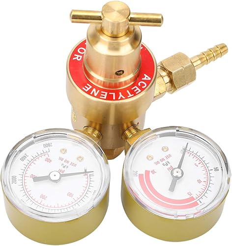 Miniatura 9 de Hilitand Calibre regulador de acetileno rosca hembra CGA200 medidor de regulador de gas para uso industrial comercial