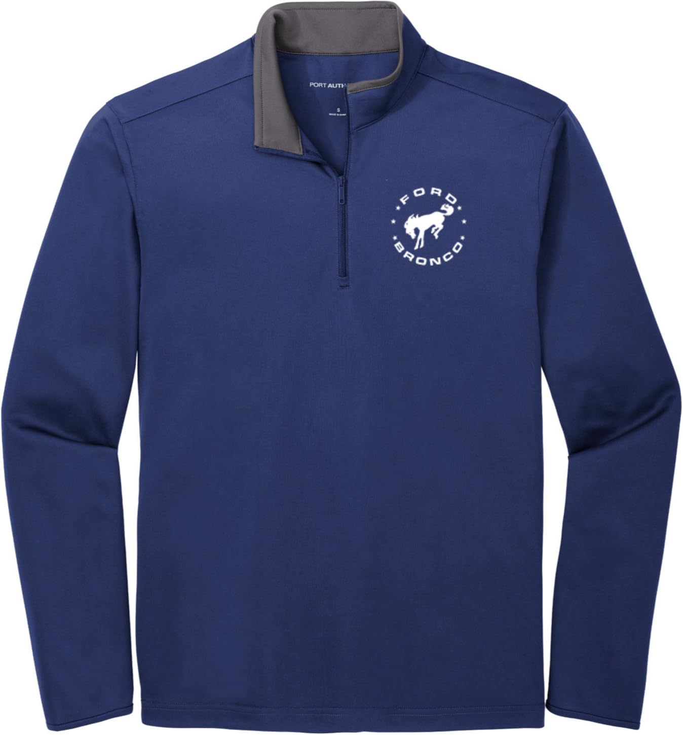Ford Bronco Circle Chest Print 1/4 Zip Silk Touch Performance Shirt