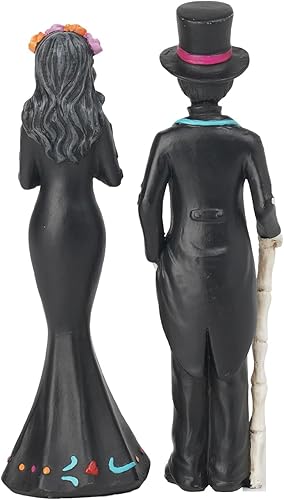 Miniatura 2 de Decoración de Halloween del Día de los Muertos, decoración de esqueleto para parejas, figuras de calavera de azúcar Día de los Muertos, decoración