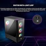MSI Case da gioco Mid-Tower per PC - Pannello laterale in vetro temperato - 4 ventole aRGB da 120 mm - Supporto per raffreddamento a liquido fino a 240 mm x 1 radiatore - MAG Forge 112R - 4