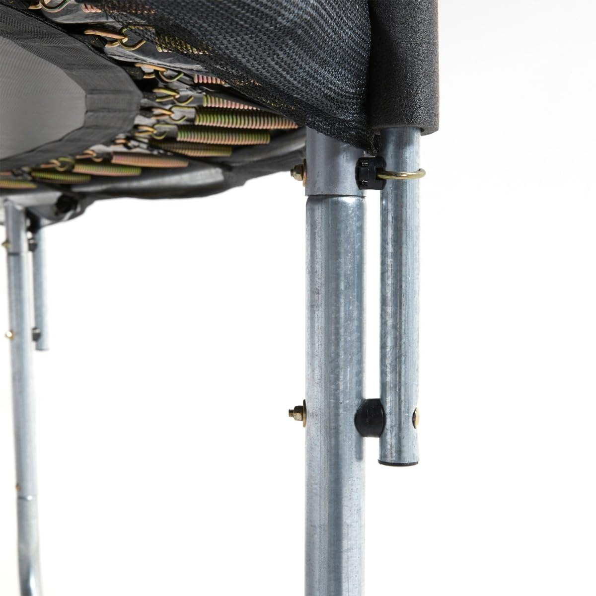 KANGUI Trampoline extérieur Gris/Rose avec Filet, échelle, bâche et kit d’ancrage – Ø250, Ø300, Ø360, Ø430 cm – RALLI