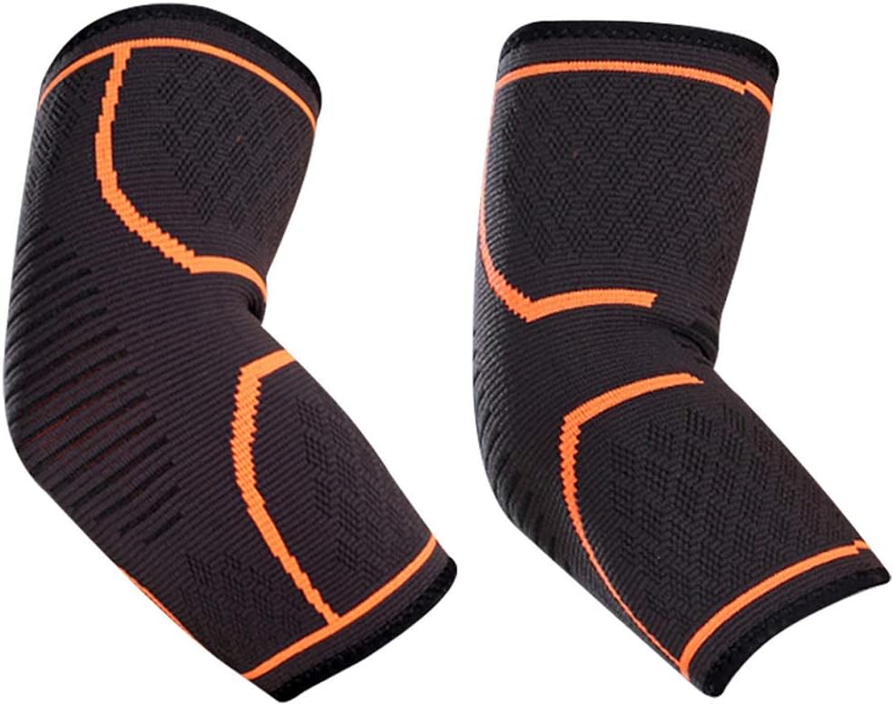 HBJWOV 1pair Elbow Support Brace Compression Arm Sleeve Joint Pain Relief Gym Training Sport Arm Guard Wrap for Runing Sport