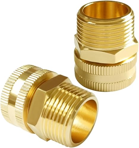 Joywayus Tubo giratorio de latón 34 pulgadas GHT hembra x 34 pulgadas NPT rosca macho manguera de jardín roscada a tubo adaptador roscado (paquete disponible en Yaxa Venezuela