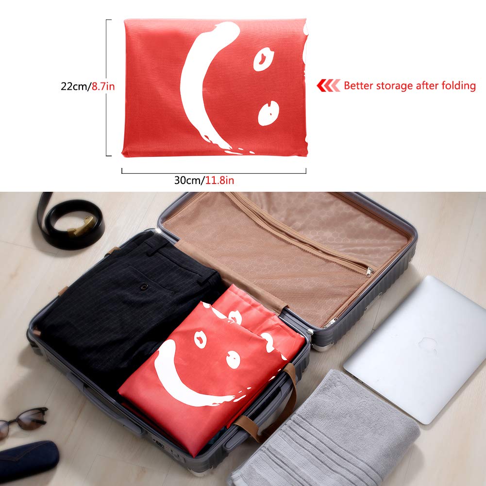ANDRESLAD Borsa Da Zaino Biancheria Sporca Organizer Per Vestiti Sporchi Per Lavanderia Resistente in Poliestere Gancio Zaino Da Viaggio Per Università e Casa (blu Scuro