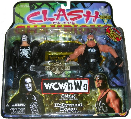 Hulk Hogan / Sting 1999 WCW-NWO Clash of the Champions Action Figure Set by Toy Biz