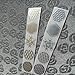 MetalArtern Flower of Life Gold and Chrome Silver Small Metal Sticker for Mobile Phone DIY (Gold)