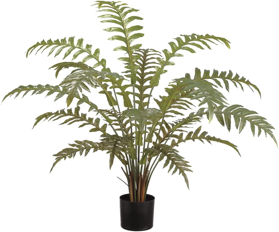 36" Silk Fern Plant w/Pot Green (Pack of 4) Home & Kitchen