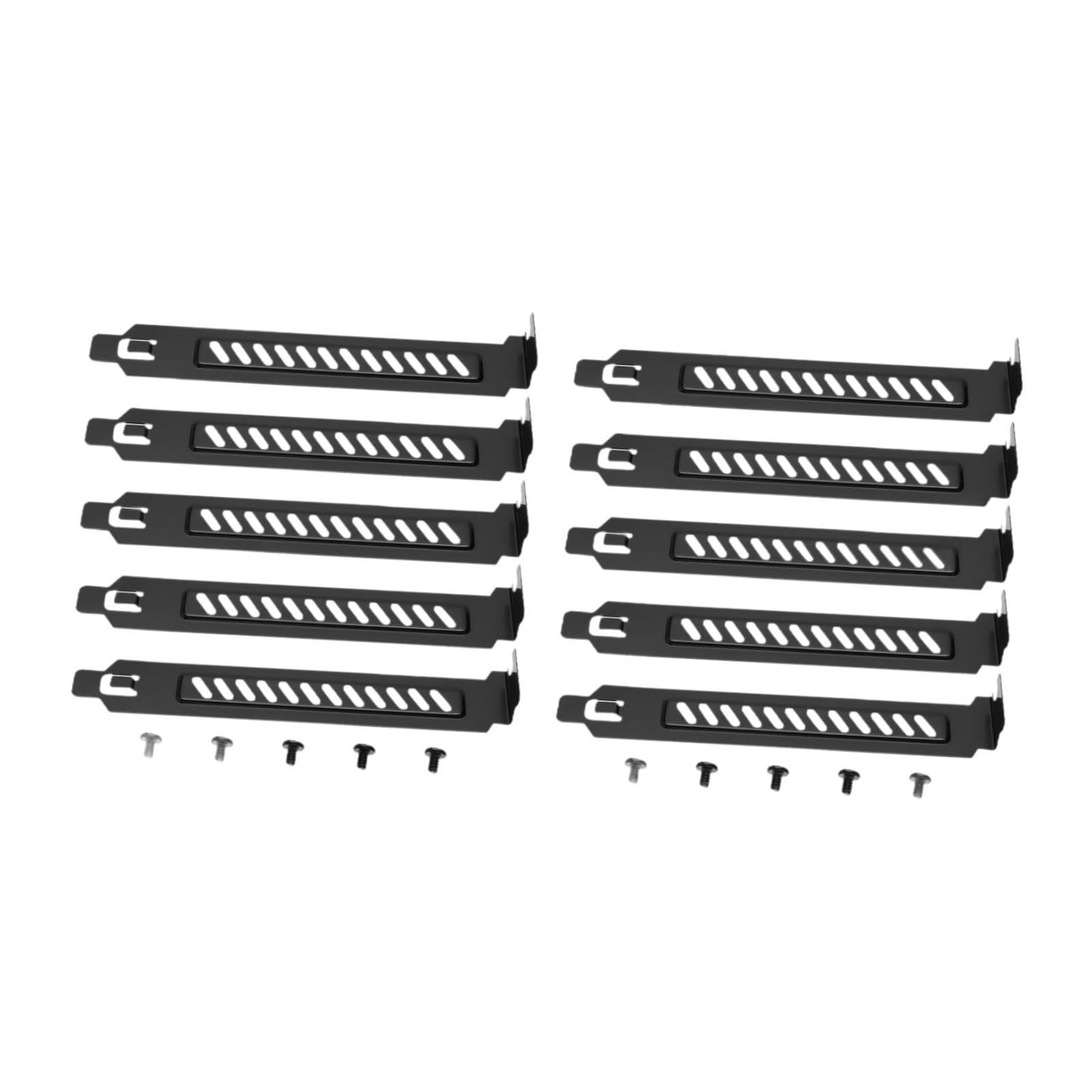MERISHOPP 10 Pieces Pci Slot Cover Bracket Vented with Screws Expansion Blanking Plate|Computers/Tablets & Networking|Computer Components & Parts|Computer Cases & Accessories|Case Parts & Accessories-picture-26
