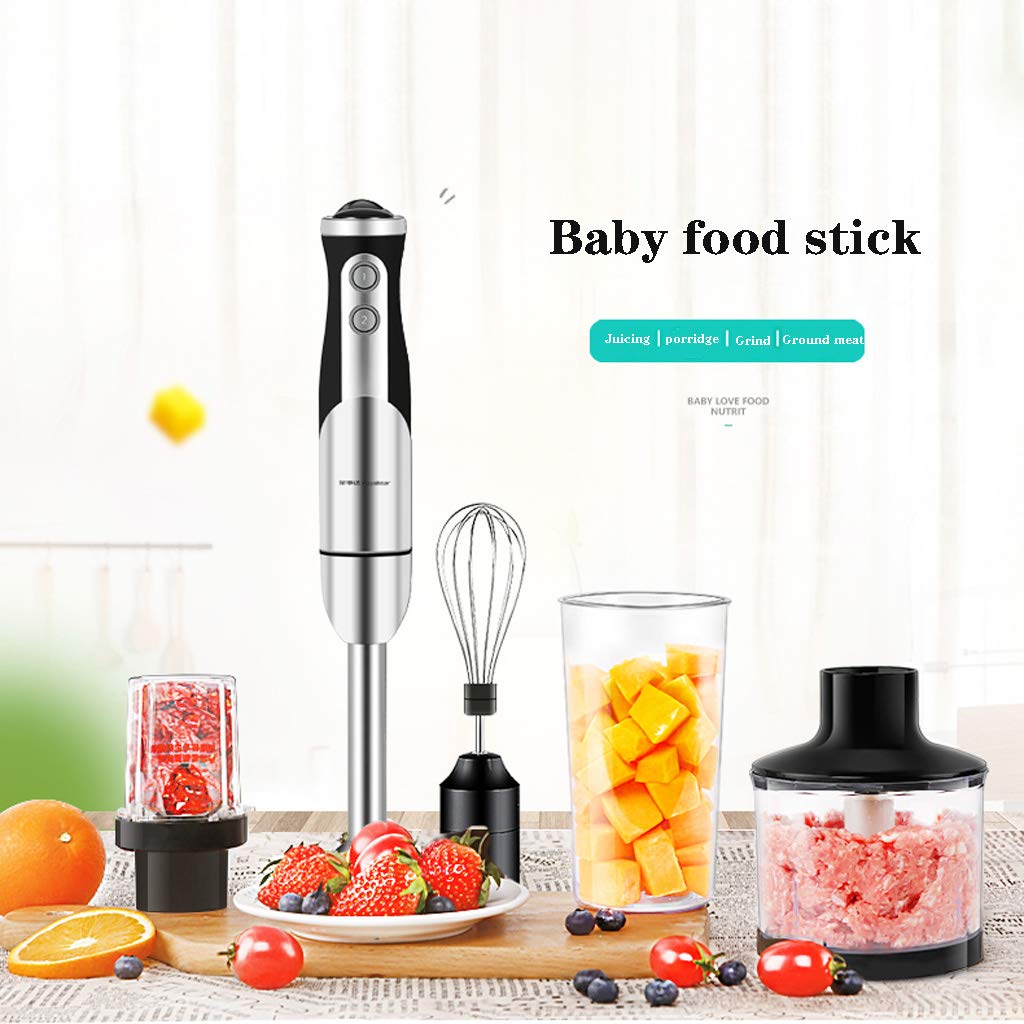 Batidora batidora de huevos, batidora de mano, batidora rápida, recipiente de 600 ml, batidor de huevos for puré de alimentos infantiles, batidos, salsas y sopas, extraíble for limpieza (tamaño: cinco