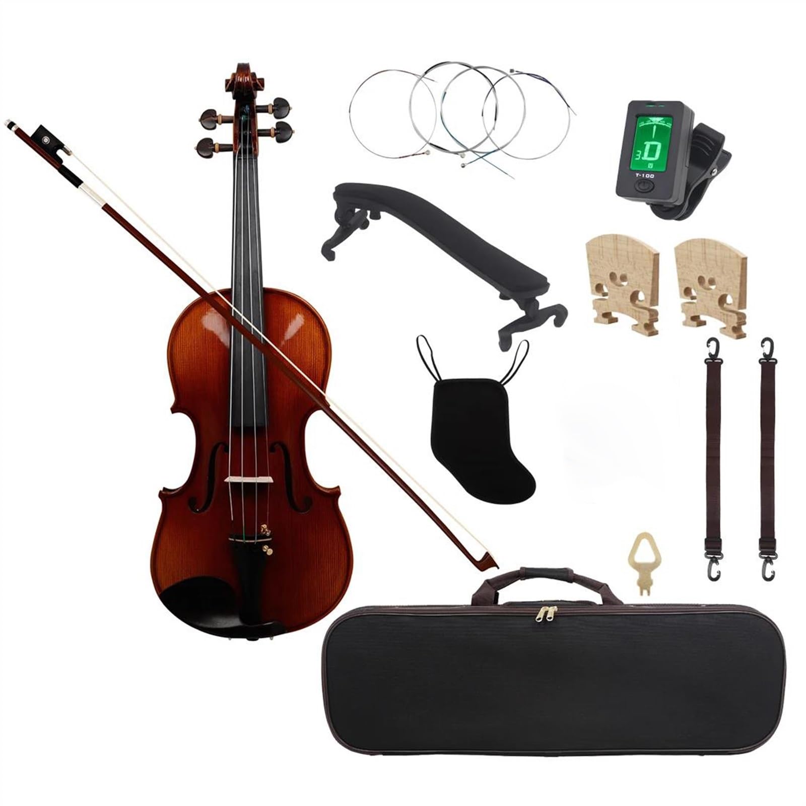 Erwachsenen geige Anfänger 4/4 Violinensatz Mit Komplettem Komponentensatz(Violin Set)