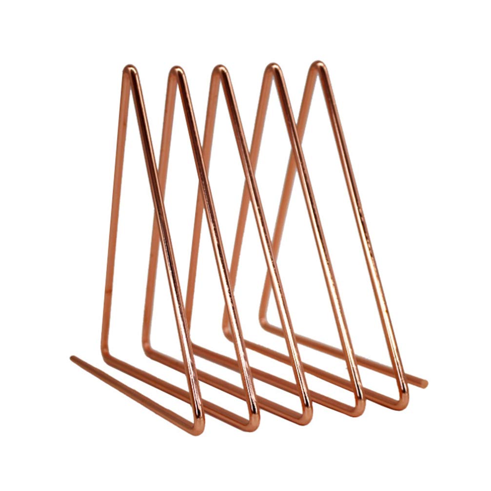 Metall Desktop Bücherregal Magazin Zeitung Buch Halter Rack Neuheit Buchstütze Rose Gold /897