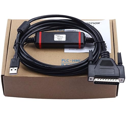 Nuevo USB-FANUC para Fanuc USB a DB25 Pin CNC Fanuc RS232 Serial Data Download Cable