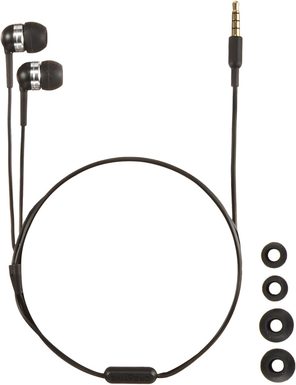 Creative EP-630i In-Ear Noise Isolating Headphone for Apple iPhone (Black)