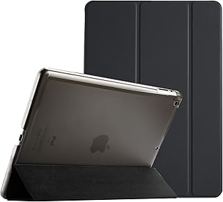 ProCase iPad 2 3 4 Case (Old Model) – Ultra Slim Lightweight Stand Case with Translucent Frosted Back Smart Cover for Apple iPad 2/iPad 3 /iPad 4 –Black