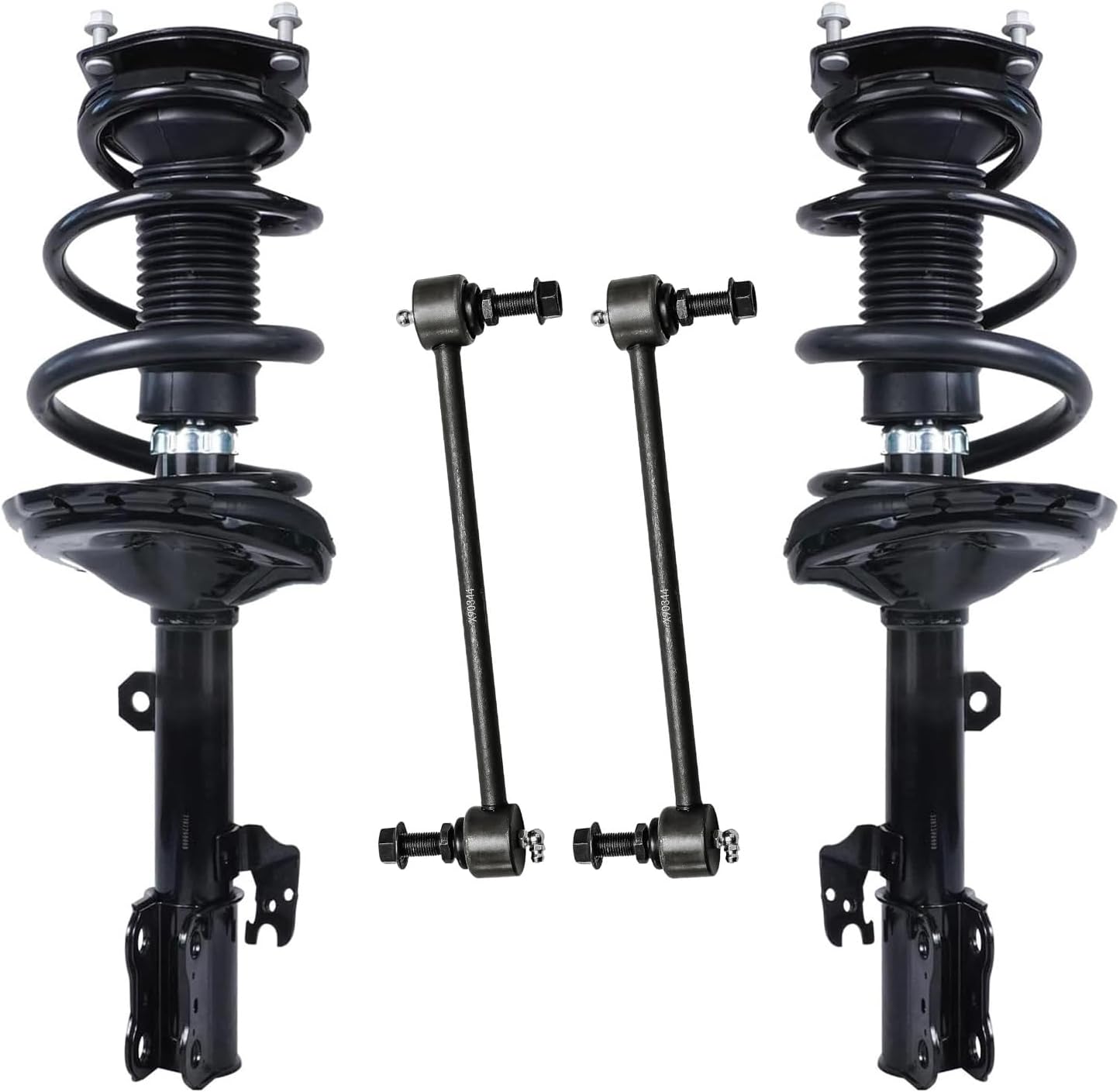 - Detroit Axle - Front Struts Sway Bars for 2004 2005 2006 2007 Toyota Highlander, Complete 2 Struts with Coil Spring 2 Front Sway Bar Links Replacement Suspension Kit