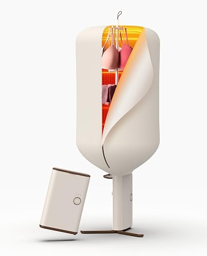 Portable Dryer for Clothes, 3/6/9-Hr Timer, Fragrance Disc, UV Clean Light