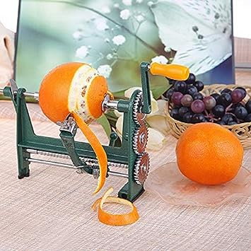 Amazon オレンジの皮むき手 クランクリンゴマンゴーキウイピーリングマシンピーリング家庭用キッチンステンレス鋼ガジェットシアン250 110 6 170mm Qsby スポーツ アウトドア