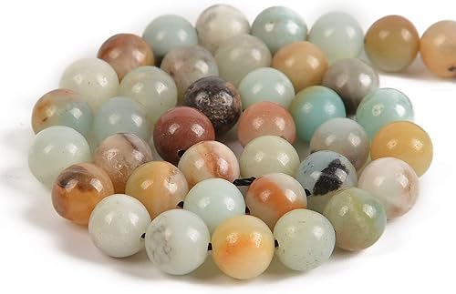 Miniatura 2 de Nancybeads 90 cuentas sueltas de Tiendaita natural de color mixto de 0.157 pulgadas, redondas, espaciadoras para fabricación de joyas, 15.5