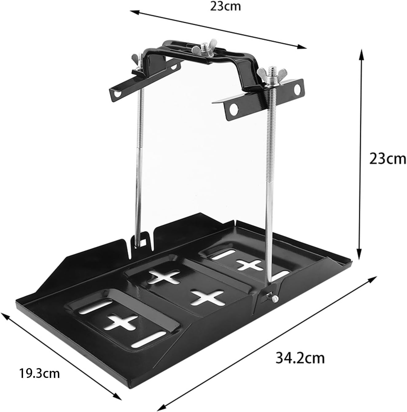 Battery Hold Down For Boat,Universal Car Battery Clamp,Car Battery Tray Universal Metal Standard Battery Hold Down Tray Adjustable Hold Down Clamp Kit