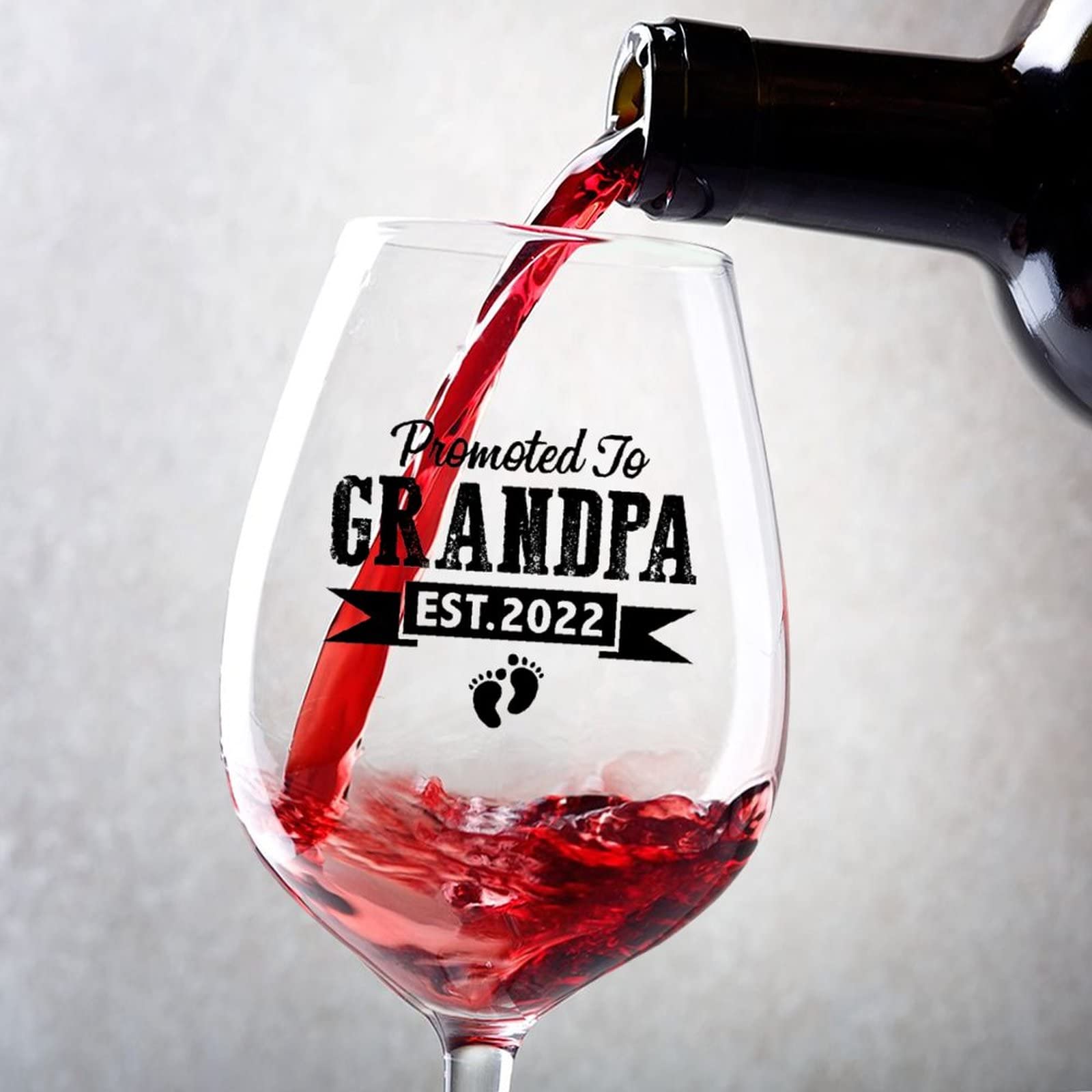 Verres à vin personnalisés lot de 2 avec pied pour vin rouge cabernet pinot noir et bordeaux