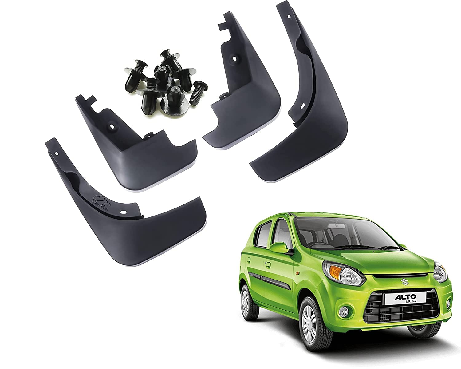 GEE CEE Quality Car O.E Type Mud Flaps Mud Guard Maruti (Maruti Alto k-10)