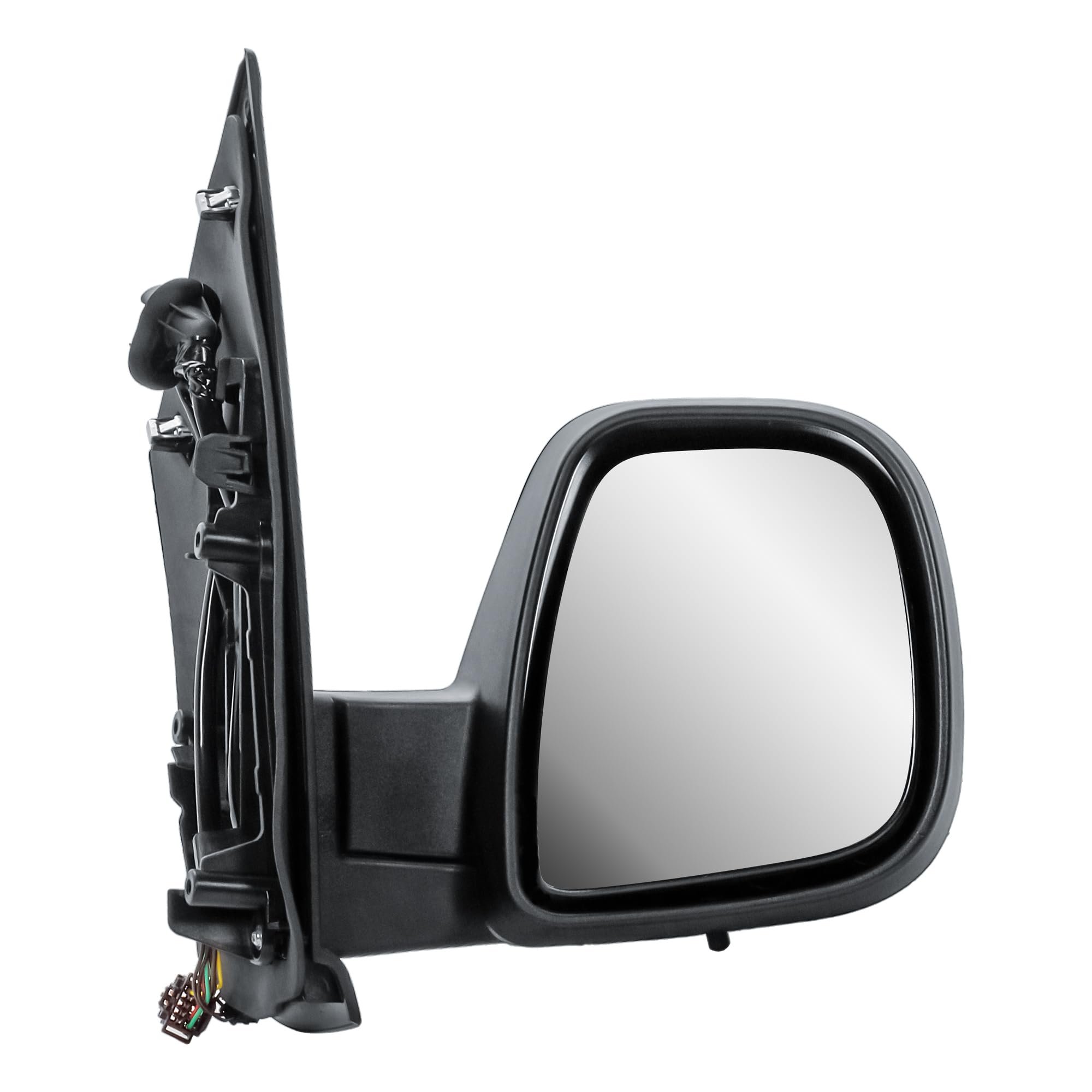 Specchietto retrovisore esterno destro lato passeggero elettrico e termico pieghevole manuale con coperchio opaco nero per Citroen Jumpy, Peugeot Expert, Opel Vivaro, Toyota ProAce 2016-2024