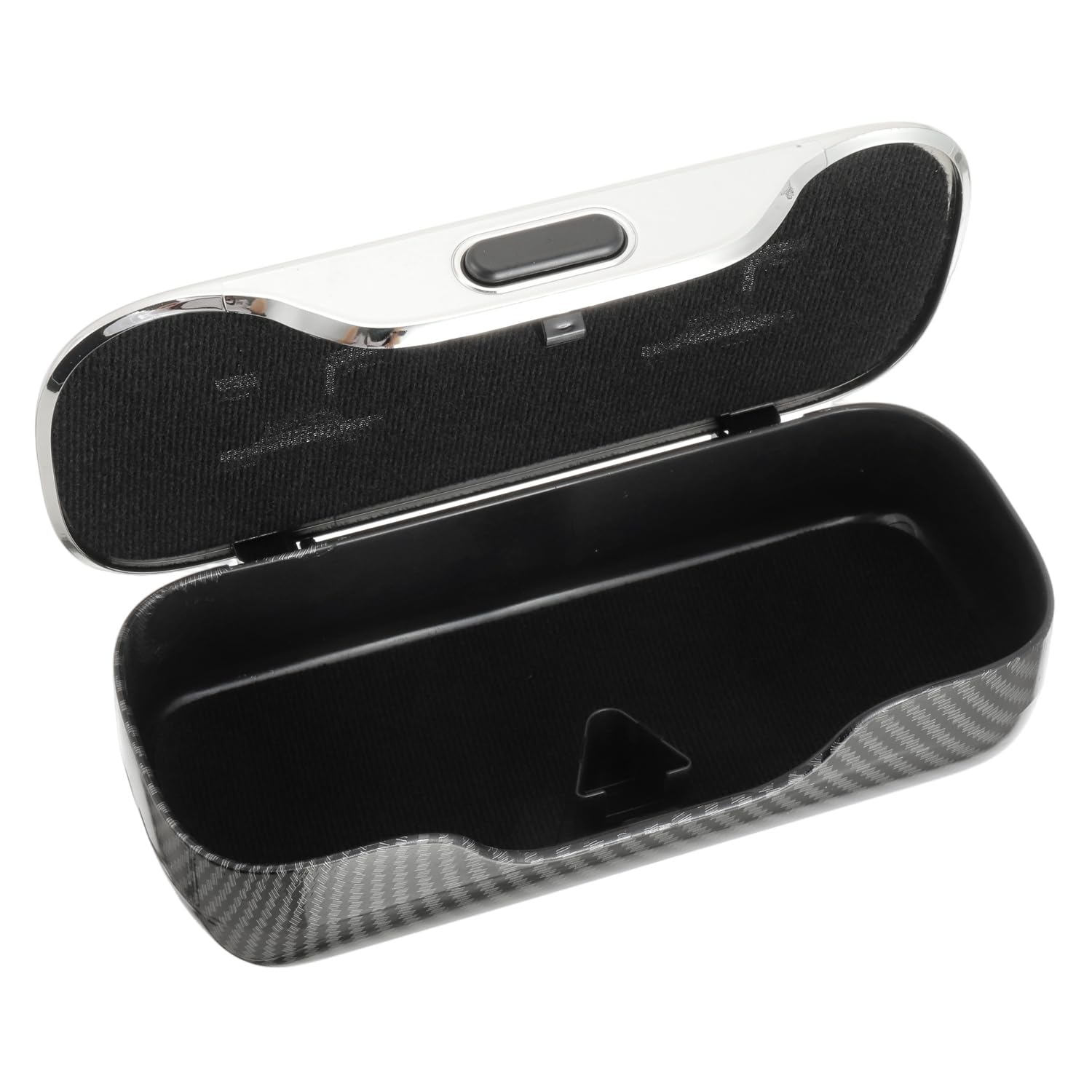 Portaocchiali per Visiera Auto, Soporte Portátil para Lentes De sol, Soporte para Gafas De sol para Coche con Acolchado De Fieltro, per Appendere Occhiali da Vista(Fibra di Carbonio)