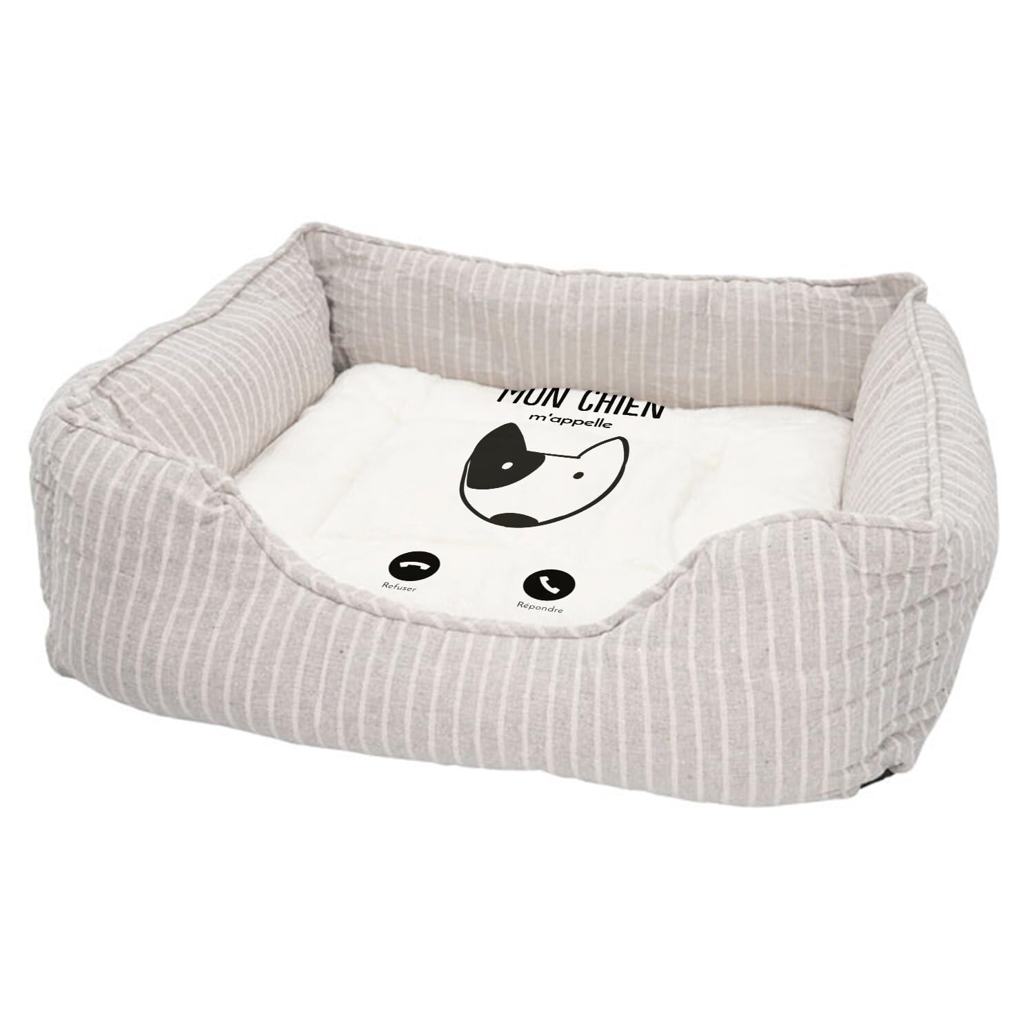 Panier pour chien et chat rembourré Fabulous avec coussin déhoussable imprimé en France