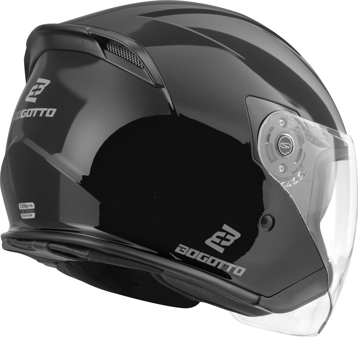 Bogotto H586 BT Solid Bluetooth Kask odrzutowy