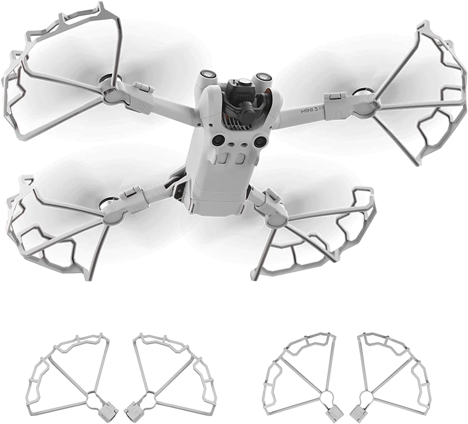 SYOSI Propeller Guard for DJI Mini 3 Pro, Quick Release Propeller Blade Protection Kit, Professional DJI Mavic Mini 3 Pro Accessories, Collision, and Obstacle Resistant Removable Propeller Protector