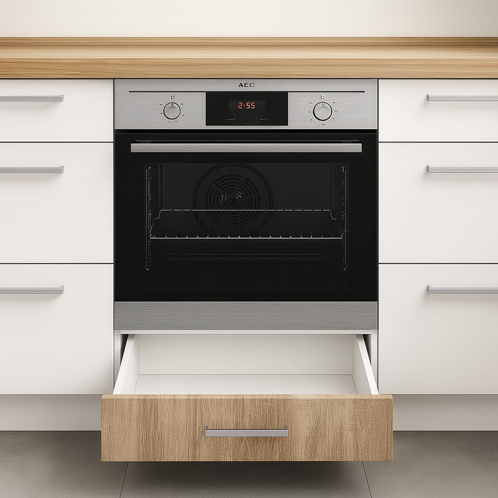 Ofenschrank für Einbauherd 60cm Sonoma Eiche Unterschrank Backofen Kochfeld