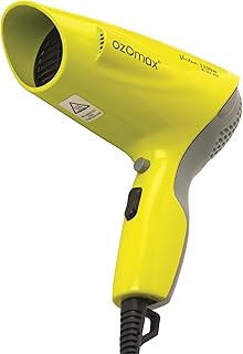 OZOMAX Virtue 1200W Professional Hair Dryer, Cool Shot, Fast Drying, Lightweight, Compact, Perfect for Daily Use, Travel, Salon, Styling, Home Use, Hair Care, Styling, Blow Drying, Hair Beauty