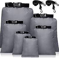 Vista 1 de Juego de bolsas secas impermeables de 15 L+ 8 L +5 L+4 L+3 L+ 2 L sacos ligeros y correa de hombro larga ajustable para kayak, rafting, canotaje