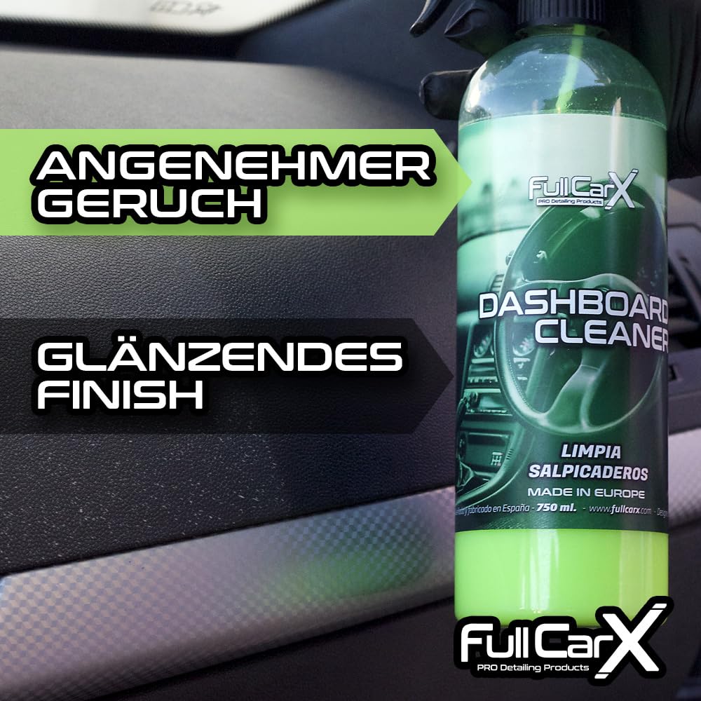 FULLCARX Dashboard Cleaner 5L Auto Innenraumreiniger Cockpitpflege, Weist Staub ab, Dauerhafter Schutz, Reiniger Innenraum, Glänzendes Finish, Cockpit Reinigung Detailing Professionelles Produkt