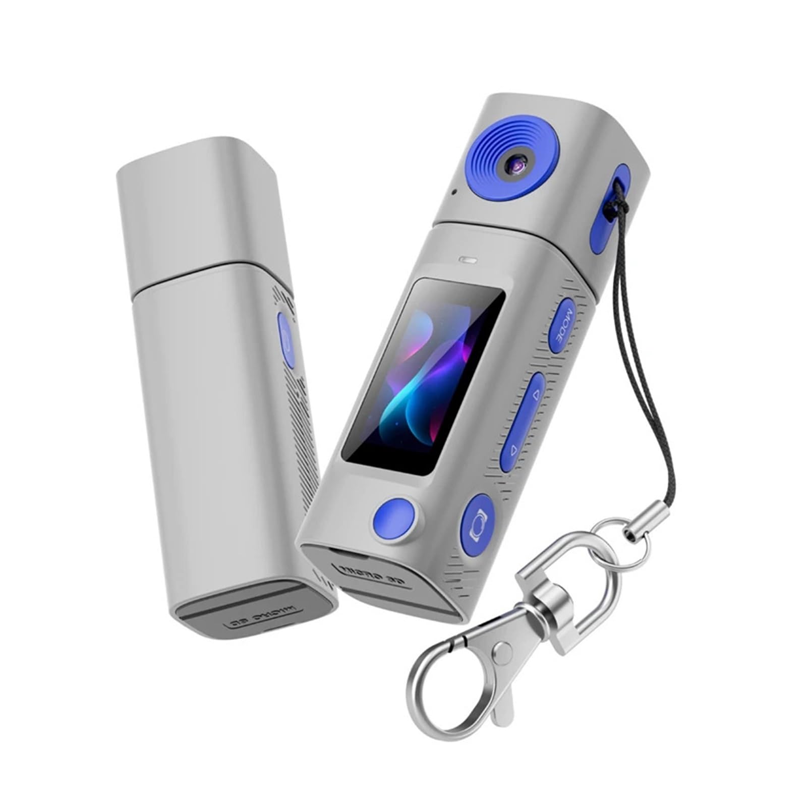 Lipstick Series Thumb Mini Camera, 2K HD Portable Pocket Sports Camcorder with Long-Lasting Battery for Students Outdoor Video &amp; Photography Recording(G10 Gray)