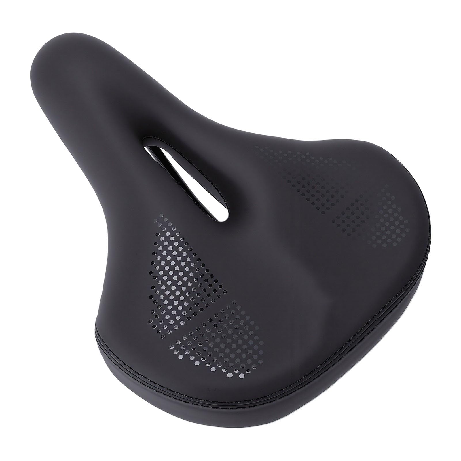 Sella Bici con Ammortizzazione a Sfere 21x27cm for Ciclismo | Materiale PU impermeabile e traspirante, cuscino d\'aria gonfiabile, design più spesso, riduce la pressione