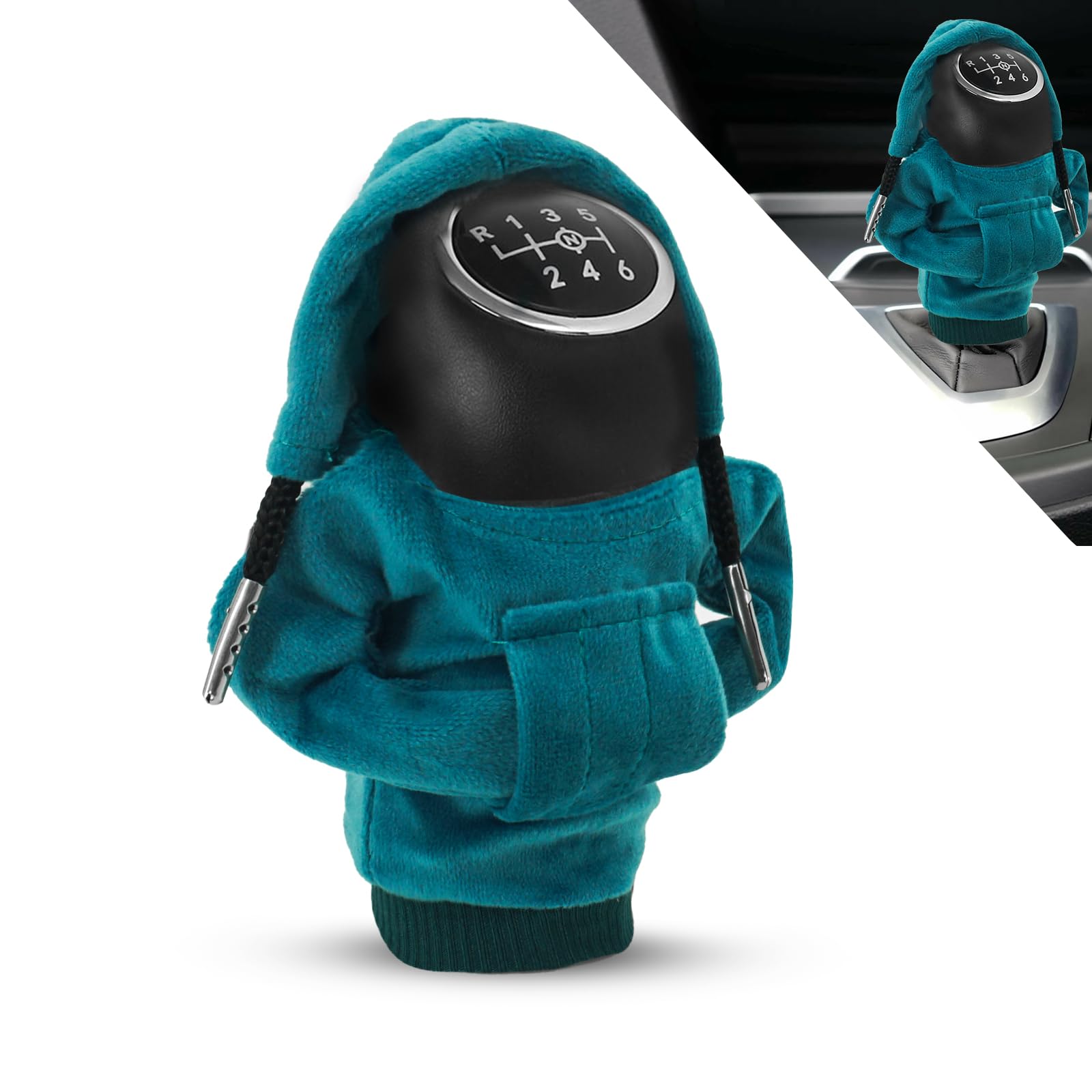 Car Shift Hoodie Hanging Cover,Universal Fit Shift Gear Cover,Shift Cover for Car,Shifter Cover,Sweater Shifter knob.