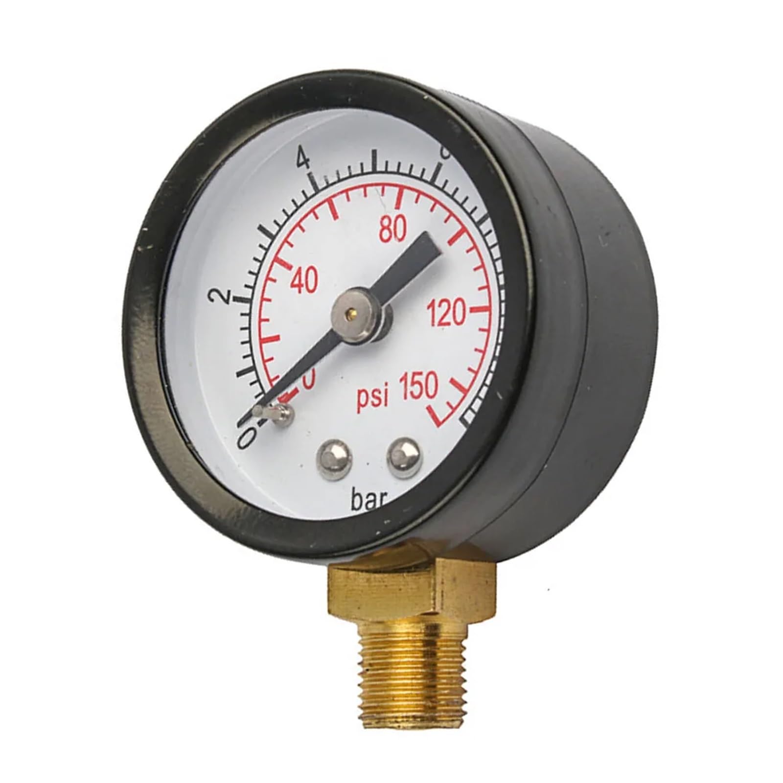 Manómetro Medidor de presión de gas con interfaz roscada de 1/8 de pulgada for bomba de aire Filtro separador de agua y aceite Accesorios for herramientas neumáticas